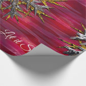 Grote sneeuwvlok boven Parijs Glossy Cadeaupapier (Hoek)