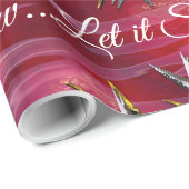 Grote sneeuwvlok boven Parijs Glossy Cadeaupapier (Rol Hoek)