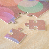 Grote Sneeuwvlok Cirkels Childs Easy Puzzle Legpuzzel (Zijkant)