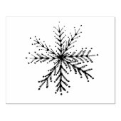 Grote sneeuwvlok stempel (Afrduk)