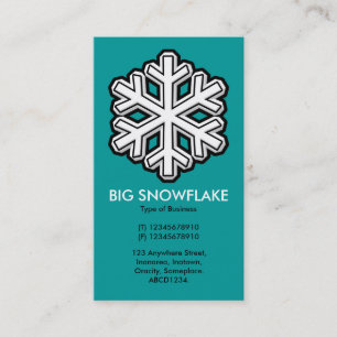 Grote Sneeuwvlok - Turquoise (009999) Visitekaartje