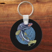 Grote snoek vis sleutelhanger (Voorkant)