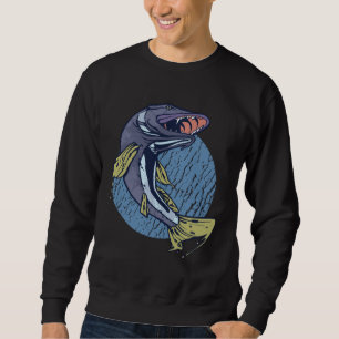 Grote snoek vis trui