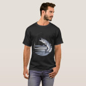 Grote snoekvangst t-shirt (Voorkant volledig)