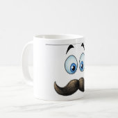 grote snor koffiemok (Voorkant links)