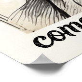 Grote snor komt grote verantwoordelijkheid. koel poster (Hoek)