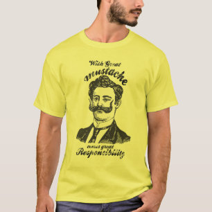 Grote snor t-shirt