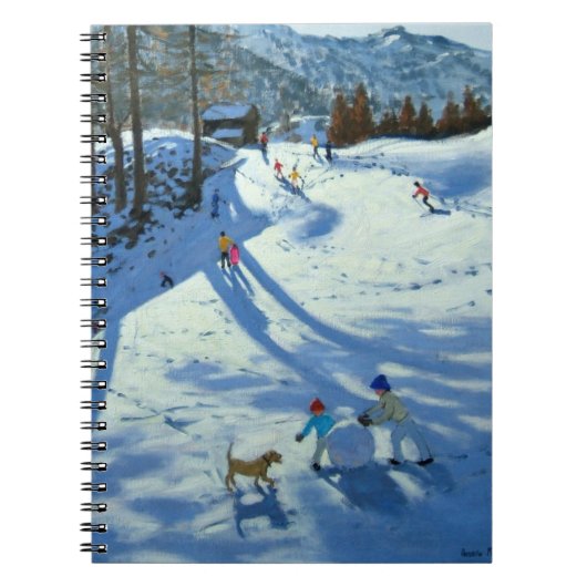 Grote Snowball Zermatt Notitieboek (Voorkant)