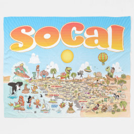 Grote SoCal fleece deken