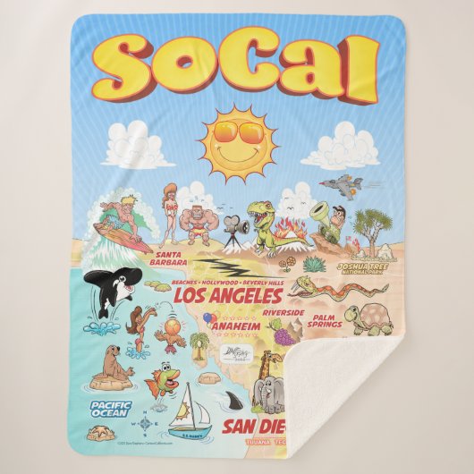 Grote SoCal Sherpa Deken (Voorkant)