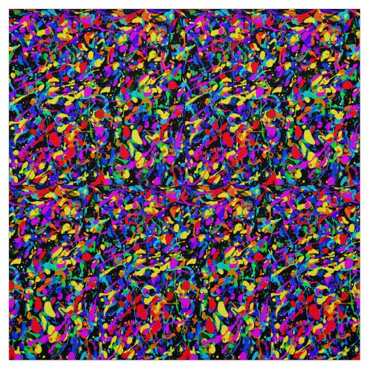 Grote Spatten - Polyester Poplin Stof (Swatch)