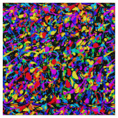 Grote Spatten - Polyester Poplin Stof (Close Up)