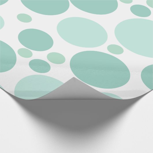 Grote speelse geometrische cirkels cadeaupapier (Hoek)