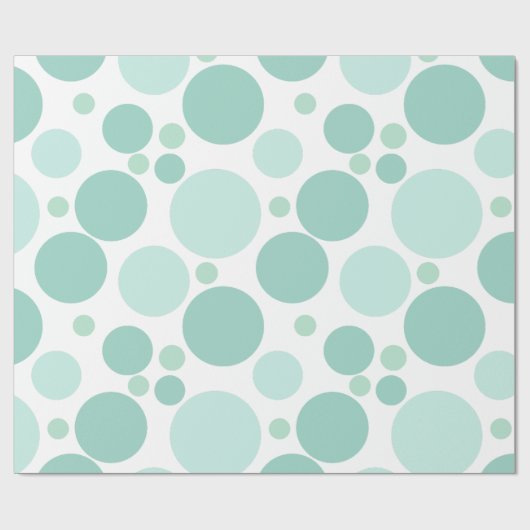 Grote speelse geometrische cirkels cadeaupapier (Vlak)