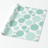 Grote speelse geometrische cirkels cadeaupapier (Uitgerold)