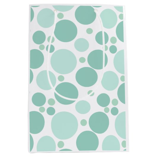 Grote speelse geometrische cirkels medium cadeauzakje (Voorkant)