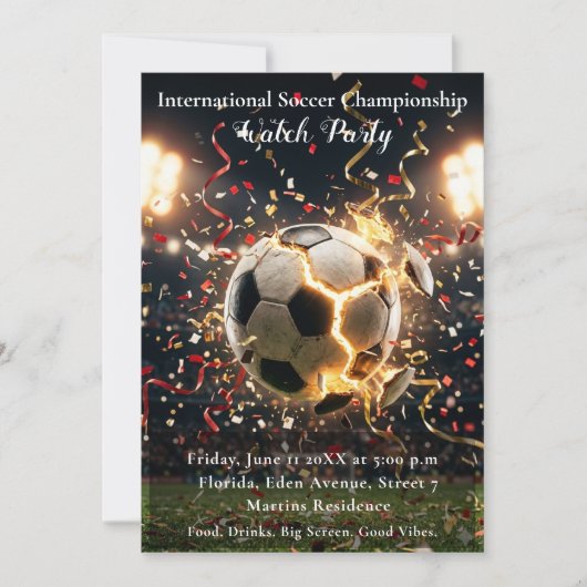 Grote Spel Kampioenschap Viering Kijkfeest Kaart (Voorkant)
