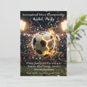 Grote Spel Kampioenschap Viering Kijkfeest Kaart (Staand voorkant)