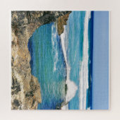 Grote spetter buiten het zwembad, Perranporth Legpuzzel (Horizontaal)