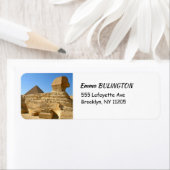 Grote Sphinx van Giza met Khafre-piramide - Egypte Etiket (Insitu)