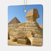 Grote Sphinx van Giza met Khafre-piramide - Egypte Keramisch Ornament (Links)