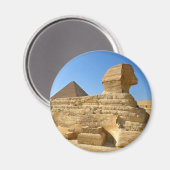 Grote Sphinx van Giza met Khafre-piramide - Egypte Magneet (Voorkant / Achterkant)