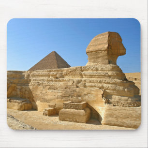 Grote Sphinx van Giza met Khafre-piramide - Egypte Muismat