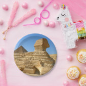 Grote Sphinx van Giza met Khafre-piramide - Egypte Papieren Bordje (Feest)