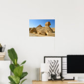 Grote Sphinx van Giza met Khafre-piramide - Egypte Poster (Thuiskantoor)