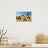 Grote Sphinx van Giza met Khafre-piramide - Egypte Poster (Keuken)