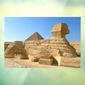 Grote Sphinx van Giza met Khafre-piramide - Egypte Raamsticker (Vel 3)