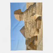 Grote Sphinx van Giza met Khafre-piramide - Egypte Theedoek (Verticaal)