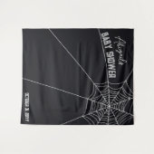 Grote Spider Web Halloween Baby shower Achtergrond Wandkleed (Voorkant (horizontaal))