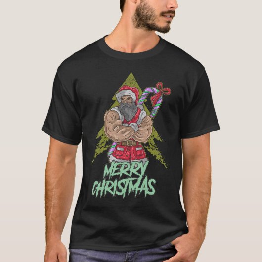 Grote spierkerstman t-shirt (Voorkant)