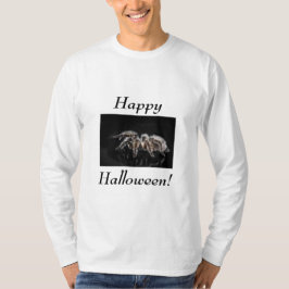 Grote spin, "Happy Halloween" lange hoes T-shirt