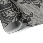 Grote spin op donkergrijs cadeaupapier (Rol Hoek)