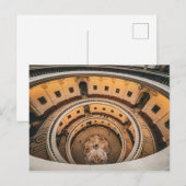 Grote spiraalvormige trap briefkaart (Voorkant / Achterkant)