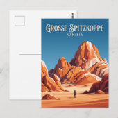 Grote Spitzkoppe Namibië Briefkaart (Voorkant / Achterkant)