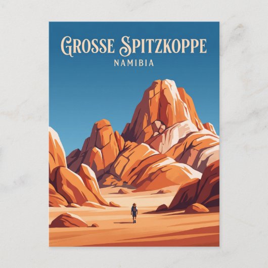 Grote Spitzkoppe Namibië Briefkaart (Voorkant)