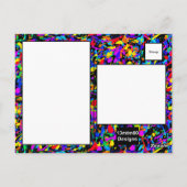 Grote Splatter - Briefkaart (Achterkant)