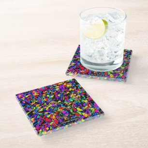 Grote Splatter - Glas Onderzetter
