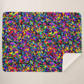 Grote Splatter - Sherpa Deken (Voorkant (horizontaal))