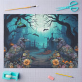 Grote Spooky Raven Haunted Halloween Decoupage Tissuepapier (Craft)