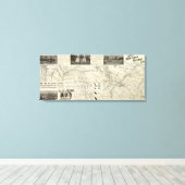 Grote spoorlijn canvas afdruk (Insitu (Houten vloer))