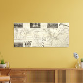 Grote spoorlijn canvas afdruk (Insitu (Woonkamer))