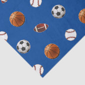 Grote sportthema tissuepapier (Detail)