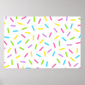 Grote Sprinkles Party Achtergrond Poster (Voorkant)