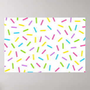Grote Sprinkles Party Achtergrond Poster
