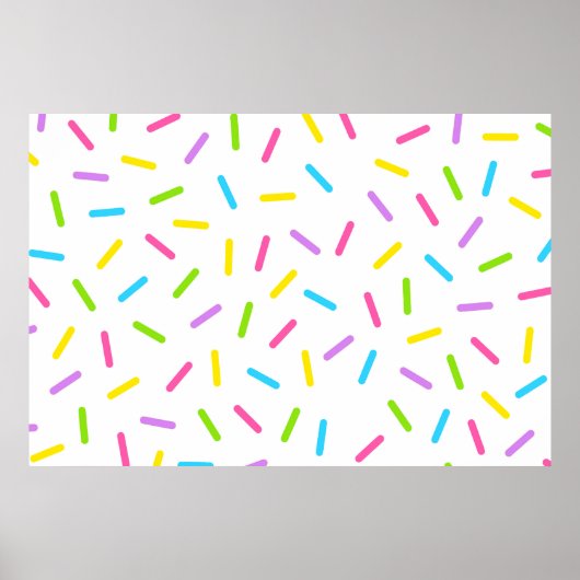 Grote Sprinkles Party Achtergrond Poster (Voorkant)