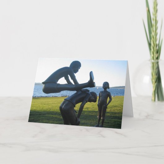 Grote sprong voorwaarts kaart (Voorkant)